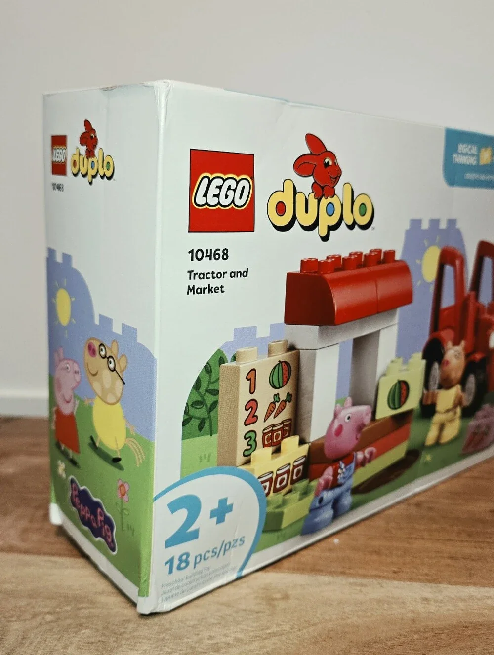 LEGO Duplo 2+ Peppa Pig, Red Tractor & Farm Playset for Kids New